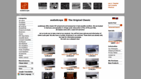 What Audioscope.net website looked like in 2020 (4 years ago)