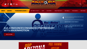 What Azyouthsoccer.org website looked like in 2020 (3 years ago)