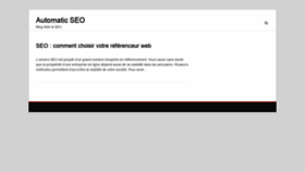 What Automaticseo.fr website looked like in 2020 (3 years ago)