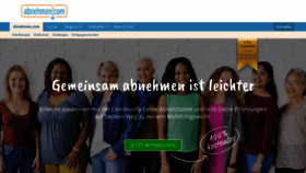 What Abnehmen.com website looked like in 2020 (3 years ago)