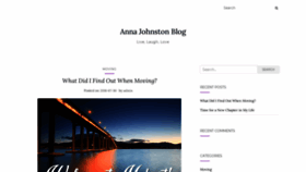 What Annajohnston.com.au website looked like in 2020 (3 years ago)