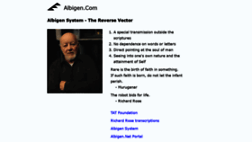 What Albigen.com website looked like in 2020 (3 years ago)