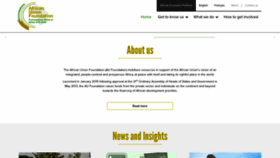What Africaunionfoundation.org website looked like in 2020 (3 years ago)