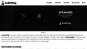 What Audiothing.net website looked like in 2020 (3 years ago)