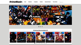 What Animeblazin.com website looked like in 2020 (3 years ago)