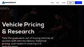 What Autoauctions.io website looked like in 2020 (4 years ago)