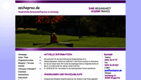 What Ascheprax.de website looked like in 2020 (3 years ago)