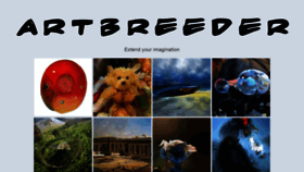 What Artbreeder.com website looked like in 2020 (3 years ago)