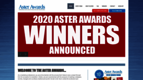 What Asterawards.com website looked like in 2020 (3 years ago)
