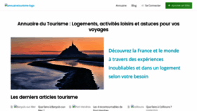 What Annuaire-du-tourisme.net website looked like in 2020 (3 years ago)