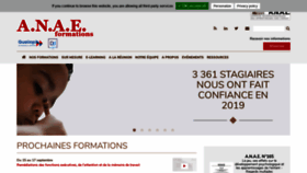 What Anae-formations.com website looked like in 2020 (3 years ago)