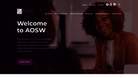 What Aosw.org website looked like in 2020 (3 years ago)