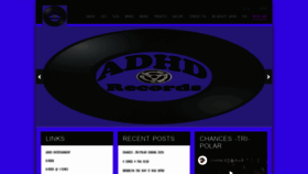 What Adhdrecords.com website looked like in 2020 (3 years ago)
