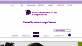 What Amba-seifenmanufaktur.de website looked like in 2020 (3 years ago)