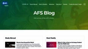 What Afsblog.org website looked like in 2020 (3 years ago)