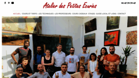 What Atelier-des-petites-ecuries.fr website looked like in 2020 (3 years ago)
