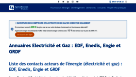 What Agence-energie.com website looked like in 2020 (3 years ago)