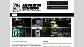 What Aquariusfencing.com website looked like in 2020 (3 years ago)