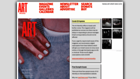 What Artmonthly.co.uk website looked like in 2020 (3 years ago)