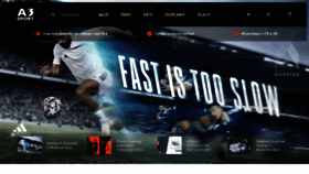 What A3sport.sk website looked like in 2020 (3 years ago)