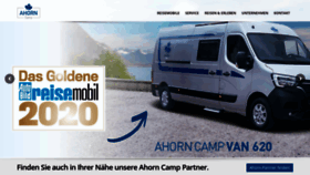 What Ahorn-wohnmobile.company website looked like in 2020 (3 years ago)