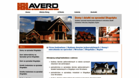 What Averd.pl website looked like in 2020 (3 years ago)