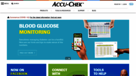 What Accu-chek.co.uk website looked like in 2020 (3 years ago)