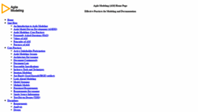 What Agilemodeling.com website looked like in 2020 (3 years ago)