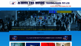What Atmtravels.com website looked like in 2020 (3 years ago)