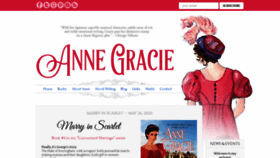 What Annegracie.com website looked like in 2020 (4 years ago)