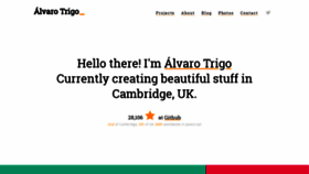 What Alvarotrigo.com website looked like in 2020 (3 years ago)