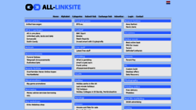 What All-linksite.com website looked like in 2020 (3 years ago)