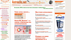 What Astroclic.net website looked like in 2020 (3 years ago)