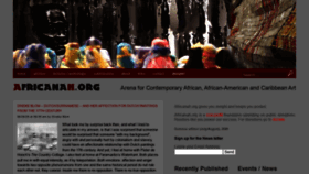What Africanah.org website looked like in 2020 (3 years ago)