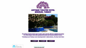 What Antiquetheatrehotel.com website looked like in 2020 (3 years ago)