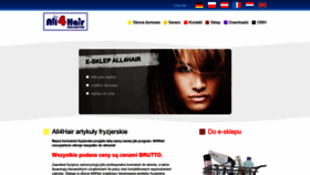 What All4hair.pl website looked like in 2020 (3 years ago)