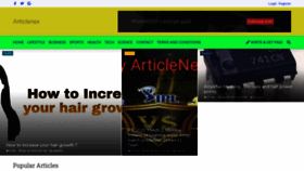 What Articlenex.com website looked like in 2020 (3 years ago)