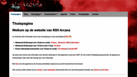 What Arcana.nl website looked like in 2020 (3 years ago)