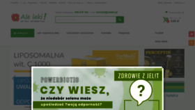 What Aleleki.pl website looked like in 2020 (3 years ago)