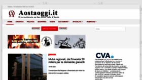 What Aostaoggi.it website looked like in 2020 (3 years ago)