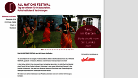 What Allnationsfestival.de website looked like in 2020 (3 years ago)