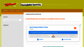 What Ausmalbilderkostenlos.org website looked like in 2020 (3 years ago)
