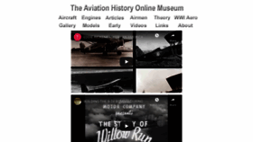 What Aviation-history.com website looked like in 2020 (3 years ago)