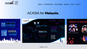 What Acasia.net website looked like in 2020 (3 years ago)
