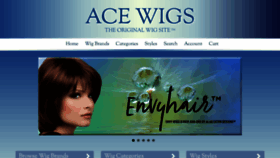 What Acewigs.com website looked like in 2020 (3 years ago)