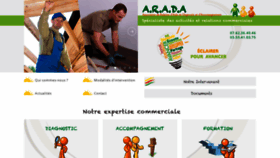 What Arada.fr website looked like in 2020 (3 years ago)