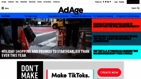 What Adage.com website looked like in 2020 (3 years ago)