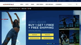 What Aeropostale.com website looked like in 2020 (3 years ago)