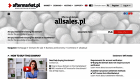 What Allsales.pl website looked like in 2020 (5 years ago)