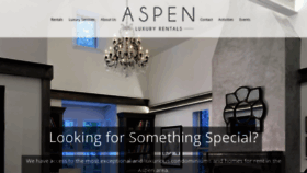 What Aspen-luxury-rentals.com website looked like in 2020 (3 years ago)